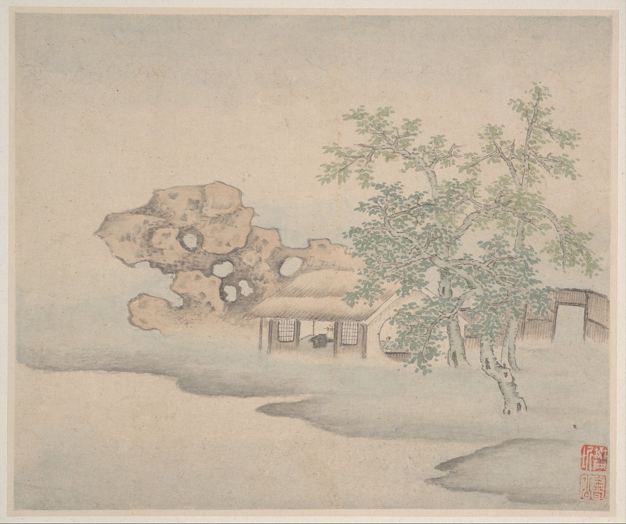 Paisagens, datada de 1646. de Fan Qi