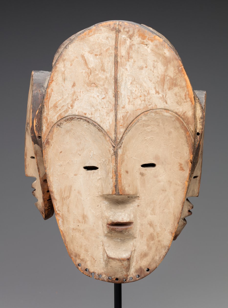 Máscara (madeira, caulim) de Fang Culture
