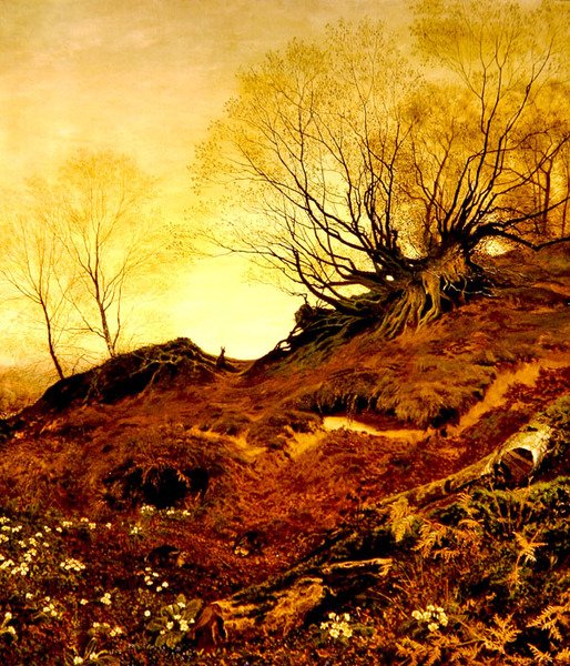 Em Leith Hill, Surrey (óleo sobre tela) de Fanny Mearns
