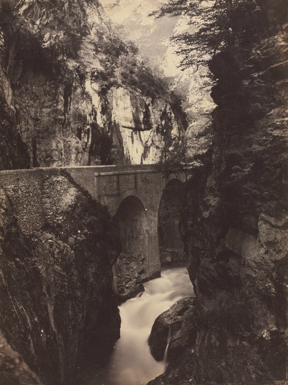 Estrada para Eaux-Chaudes, Pirineus (frente) de Farnham Maxwell Lyte