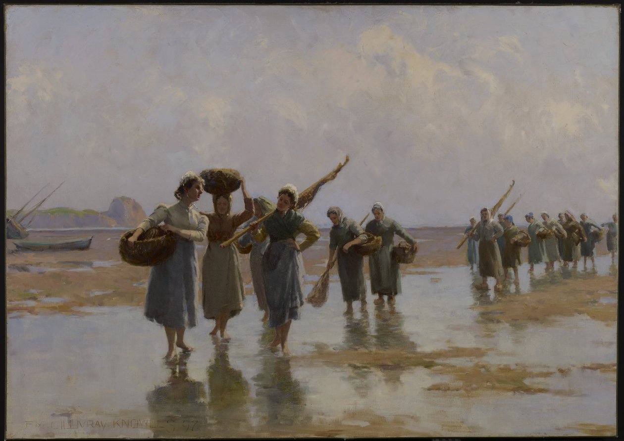 Mulheres na praia, 1897 de Farquhar McGillivray Knowles