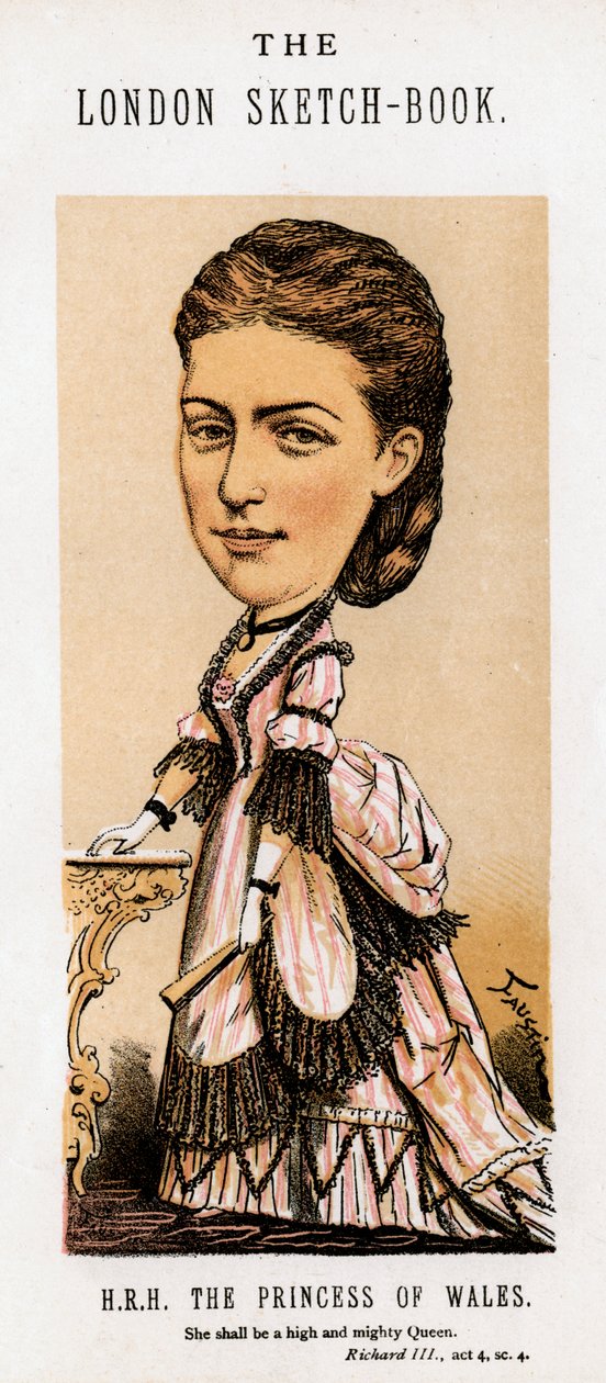 Alexandra da Dinamarca, princesa de Gales, 1874. de Faustin