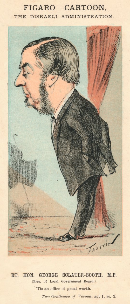 The Rt. Hon. George Sclater-Booth, MP., C1870 de Faustin