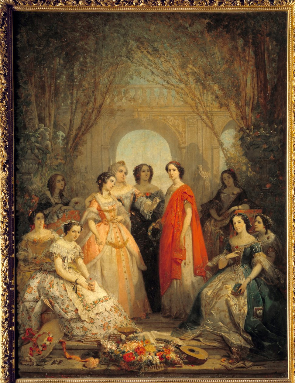As Senhoras Societárias da Comedie Francaise no seu papel de Faustin Besson