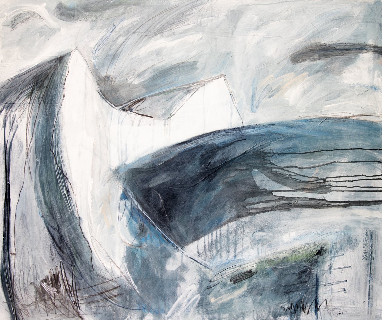 Haven Brow, 2019 (acrílico sobre tela) de Faye Bridgwater