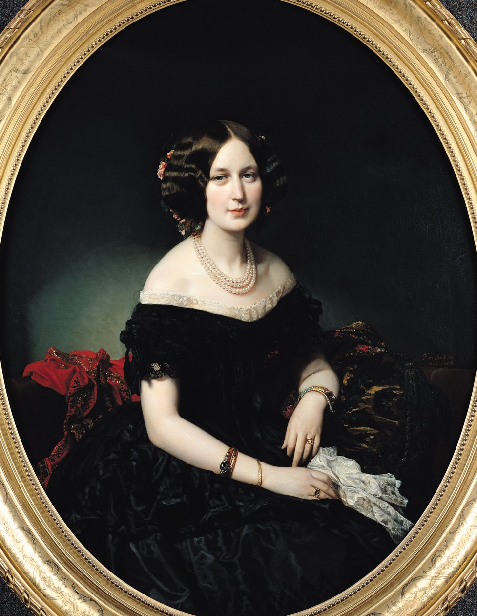 Retrato da baronesa de Weisweiller, 1853 de Federico de Madrazo y Kuntz