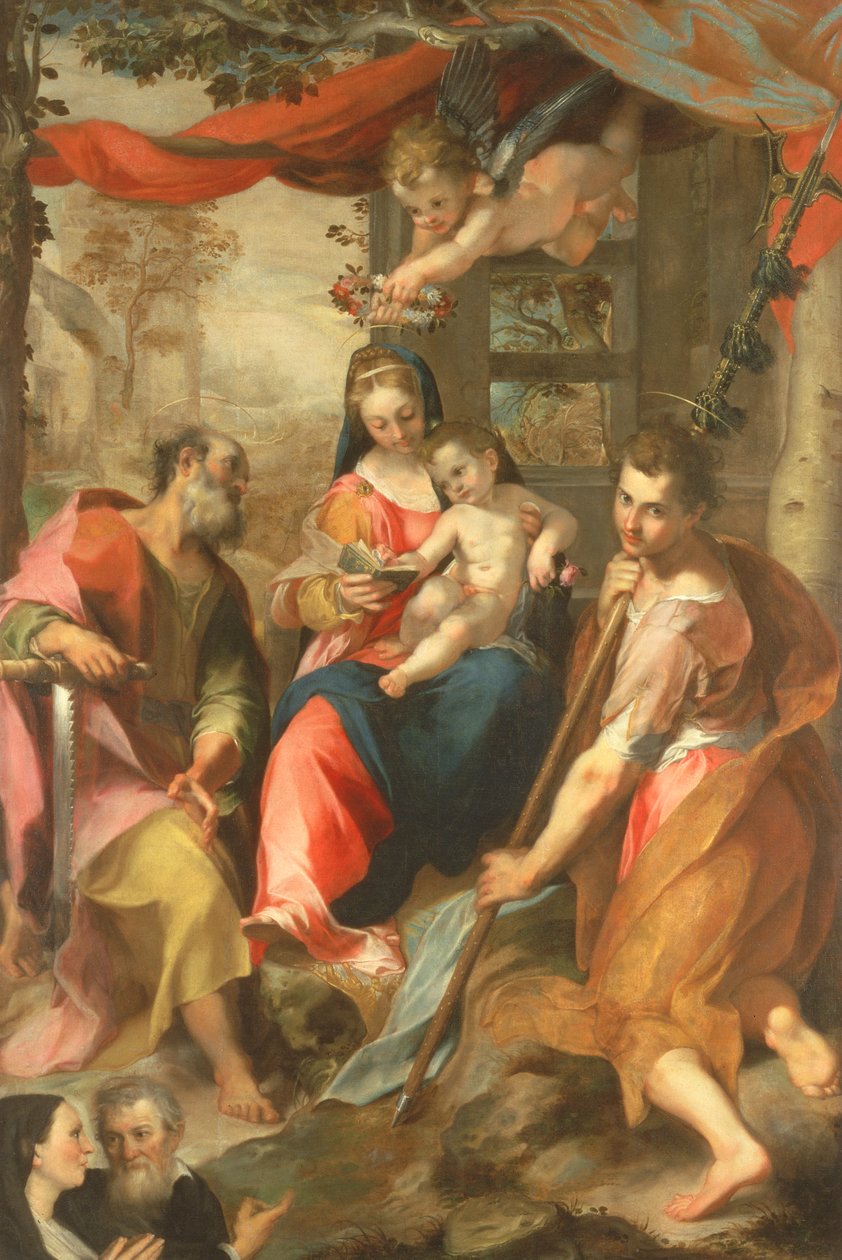 Madonna de San Simone com St. Simon de Federico Barocci