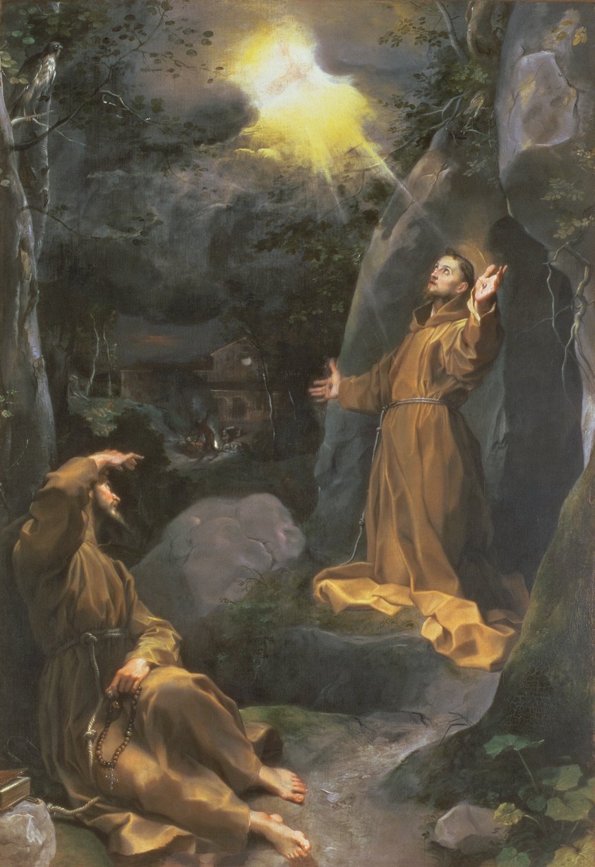 São Francisco recebendo os estigmas de Federico Barocci