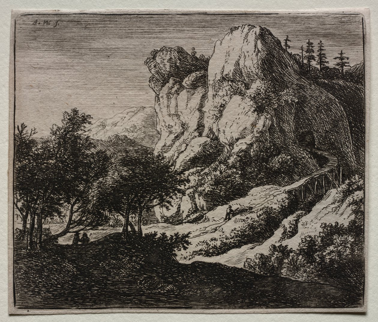 Quatro Paisagens: A Ponte Sinuosa de Madeira de Federico Barocci