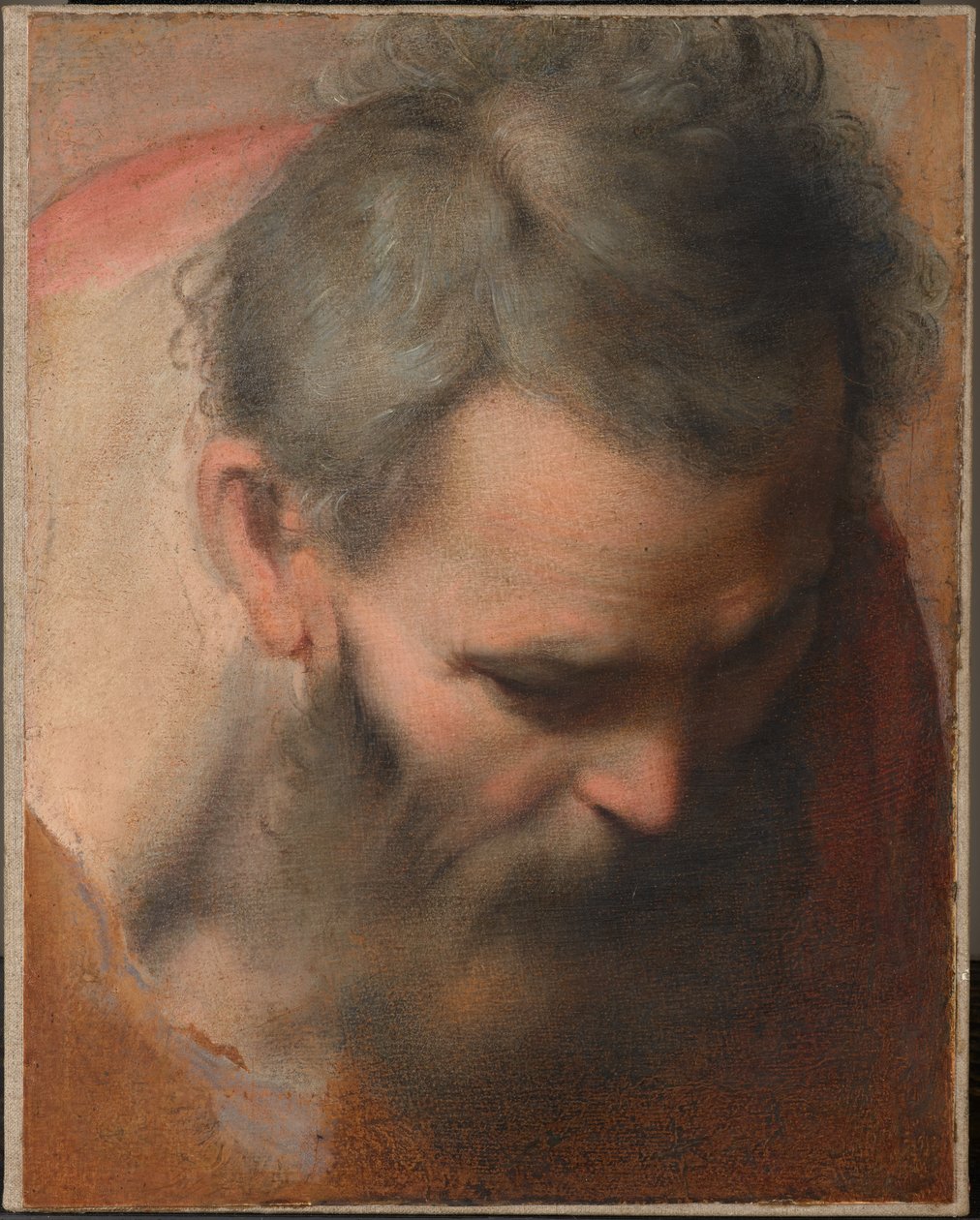 Estudo da cabeça de São José de Federico Barocci