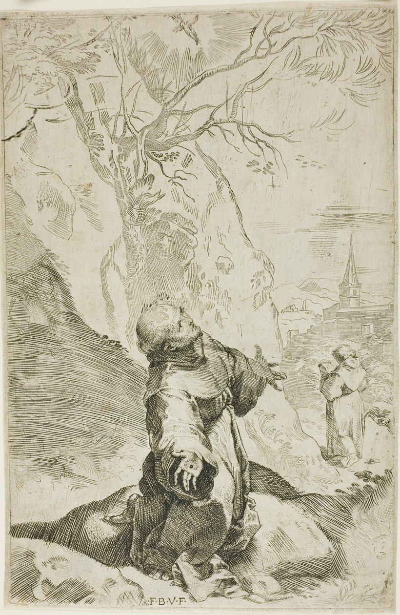 São Francisco Recebendo os Estigmas de Federico Barocci