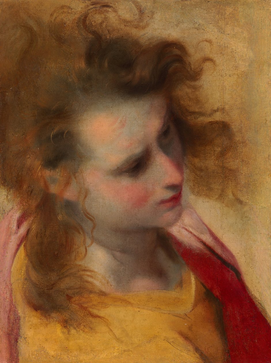 Estudo de cabeça de São João Evangelista de Federico Barocci