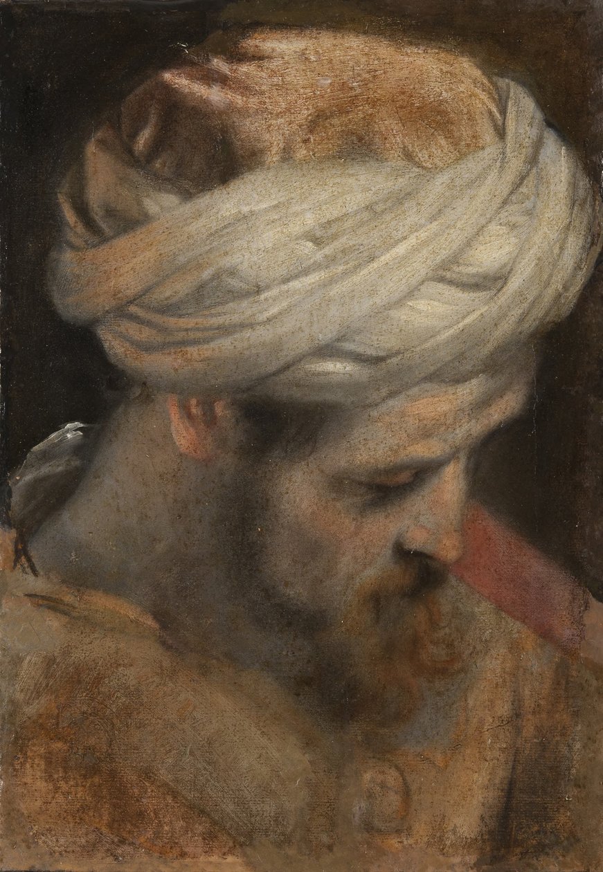 A cabeça de um sacerdote, estudo para A Circuncisão de Federico Barocci