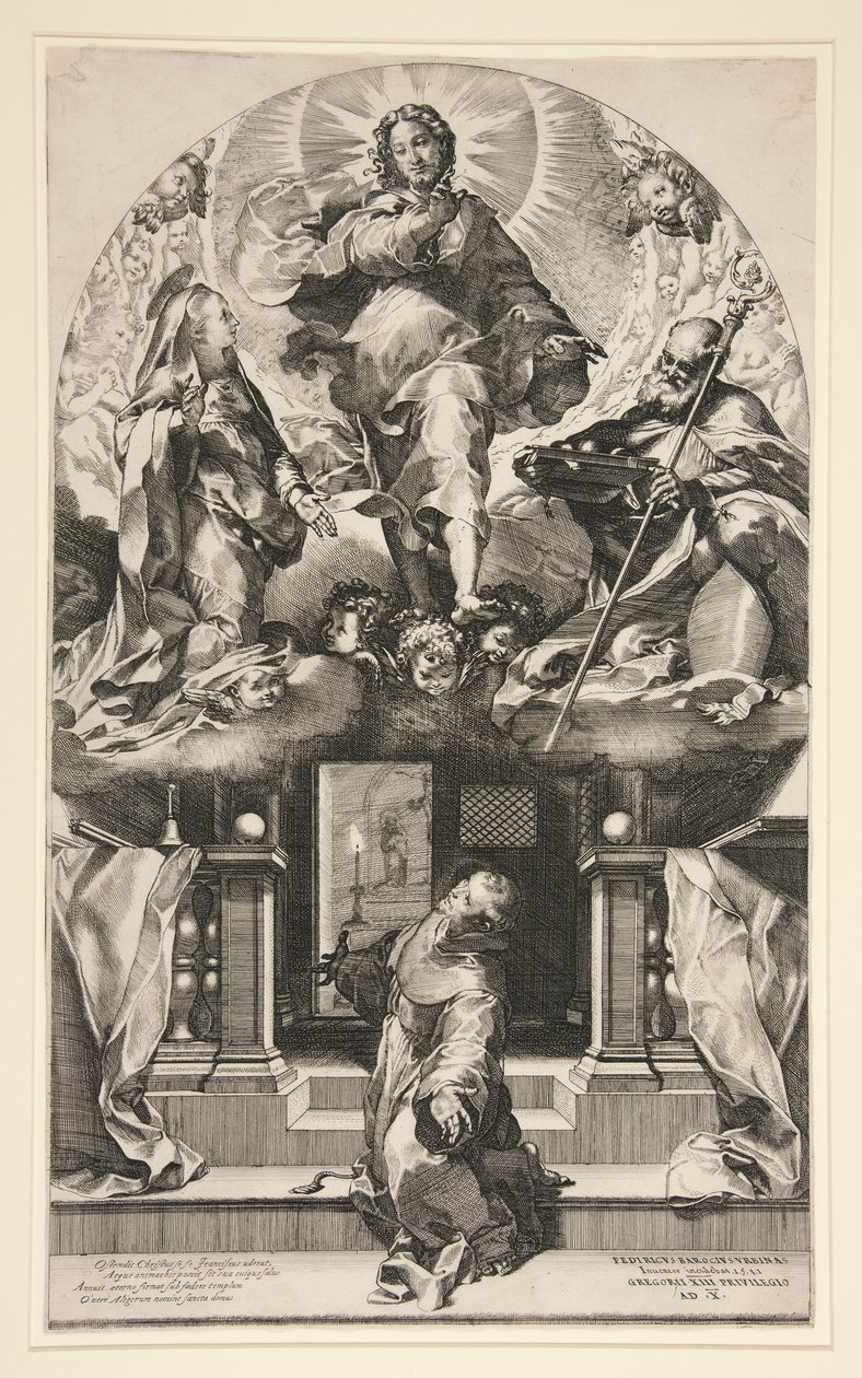 A Visão de São Francisco (O Perdão de São Francisco) de Federico Barocci