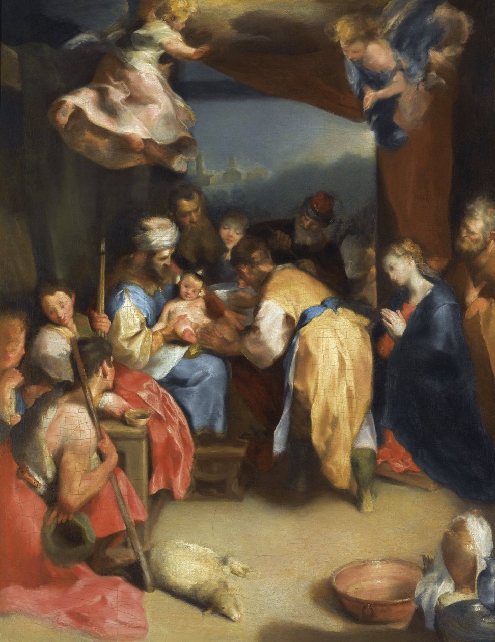 Circoncisão de Jesus - A circuncisão de Cristo - Barocci, Federigo (1528-1612) - Óleo sobre tela - 81,8x63,7 - Coleção particular de Federico Fiori Barocci or Baroccio