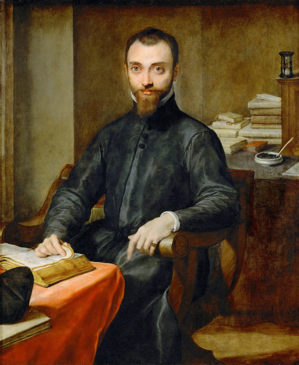 Monsenhor Giuliano della Rovere (1559-1621) - Federigo Barocci (1528-1612). Óleo sobre tela, cerca de 1595. Dimensão : 117x97,5 cm. Museu de História de Arte, Vienne de Federico Fiori Barocci or Baroccio