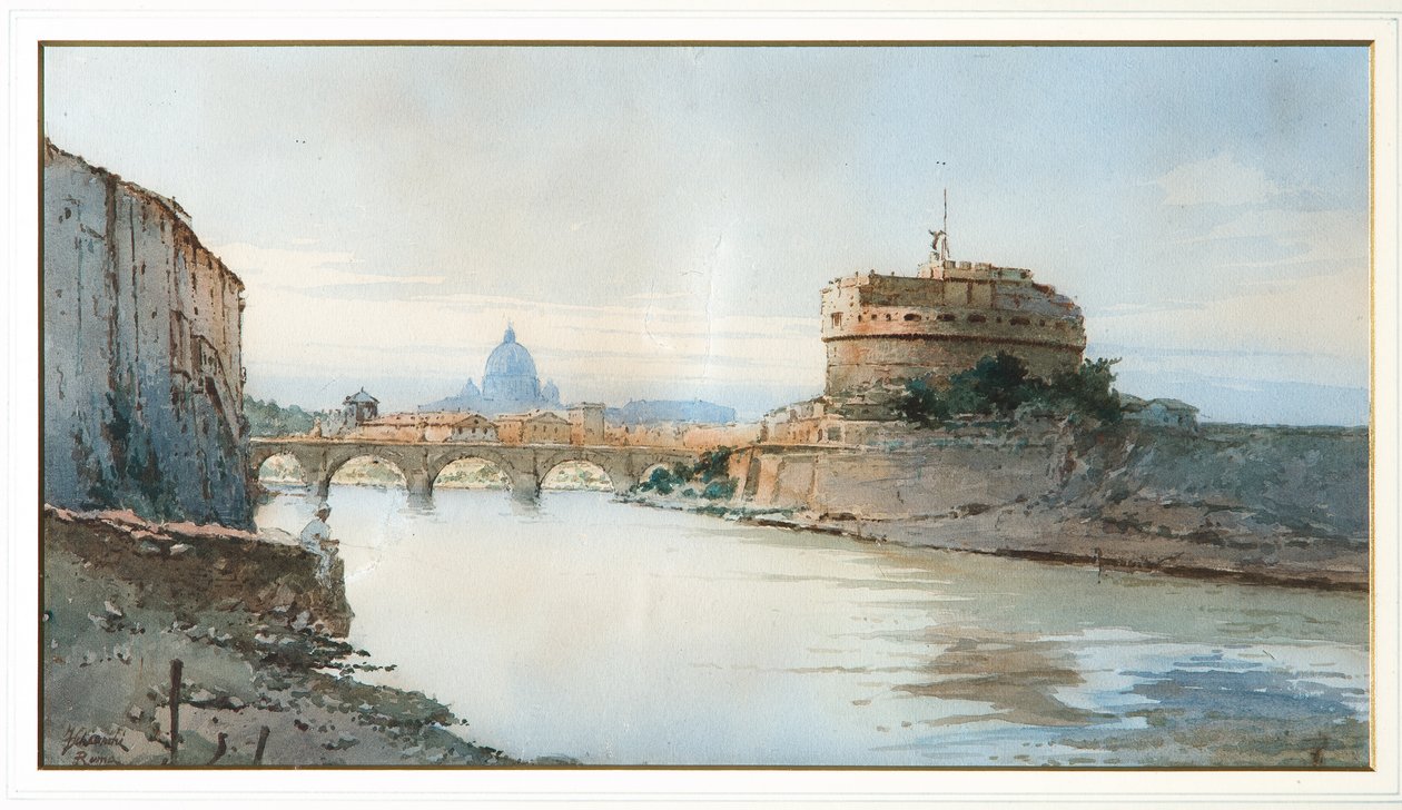 Castelo de S. Ângelo (aguarela) de Federico Schianchi