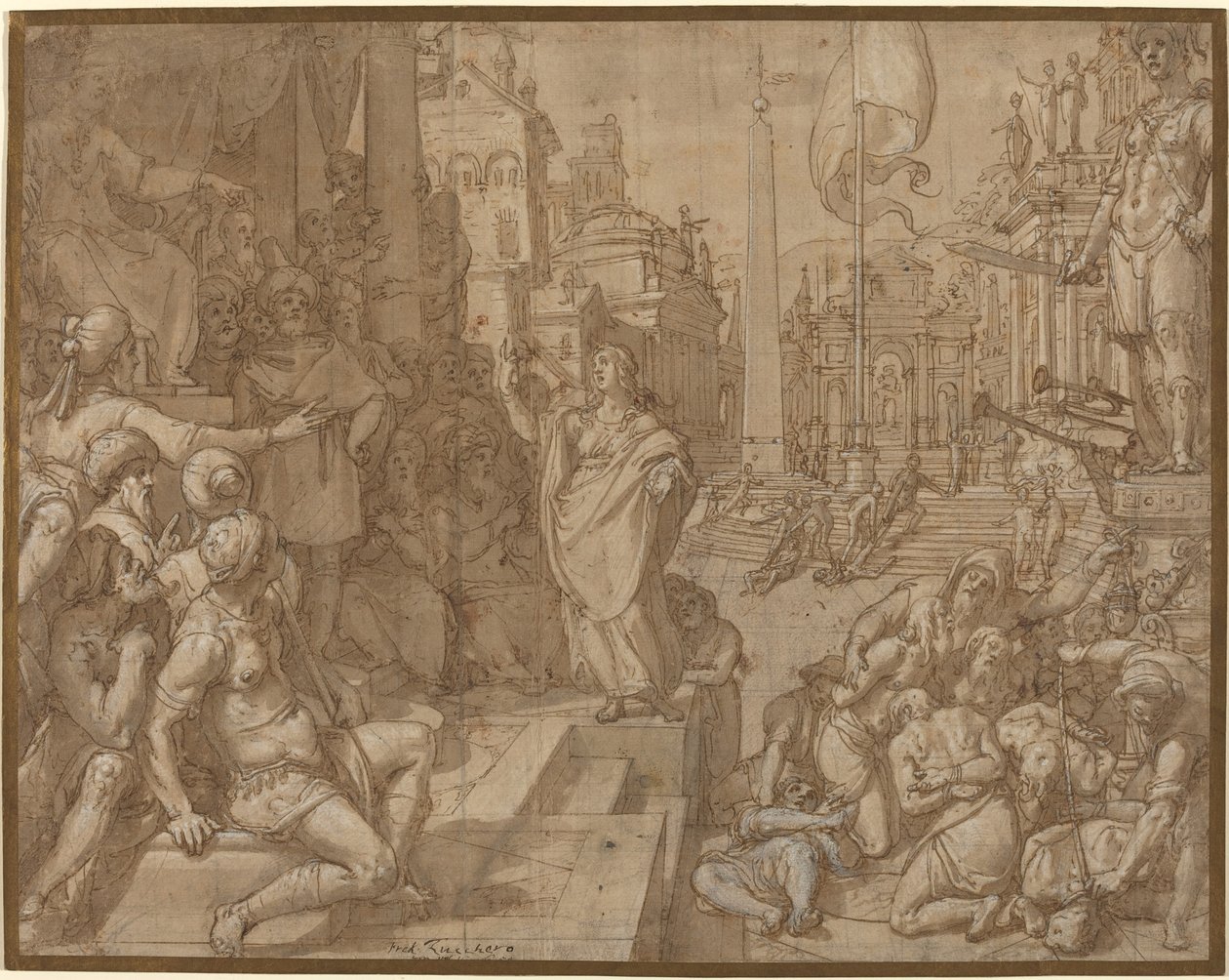 Disputa de Santa Catarina de Alexandria de Federico Zuccaro