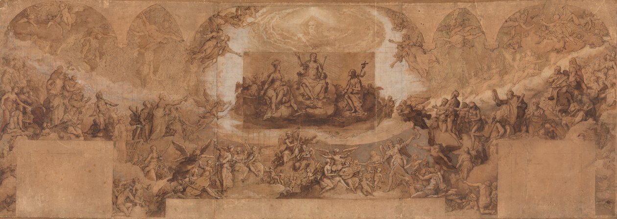 Paraíso, 1565-77. de Federico Zuccaro