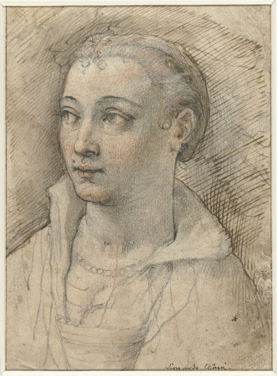 Retrato de mulher desconhecida de Federico Zuccaro