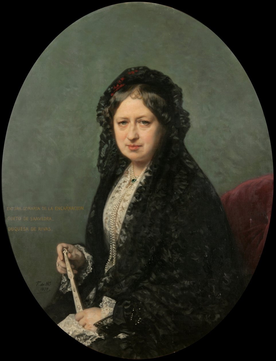María Encarnación Cueto de Saavedra, duquesa de Rivas de Federico de Madrazo y Kuntz