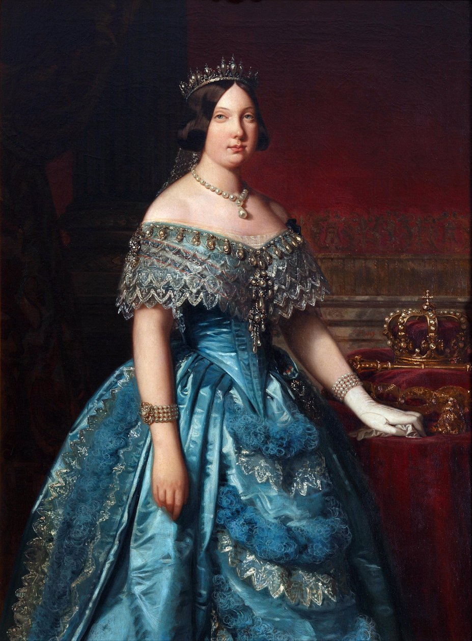 Retrato de Isabella II da Espanha de Federico de Madrazo y Kuntz