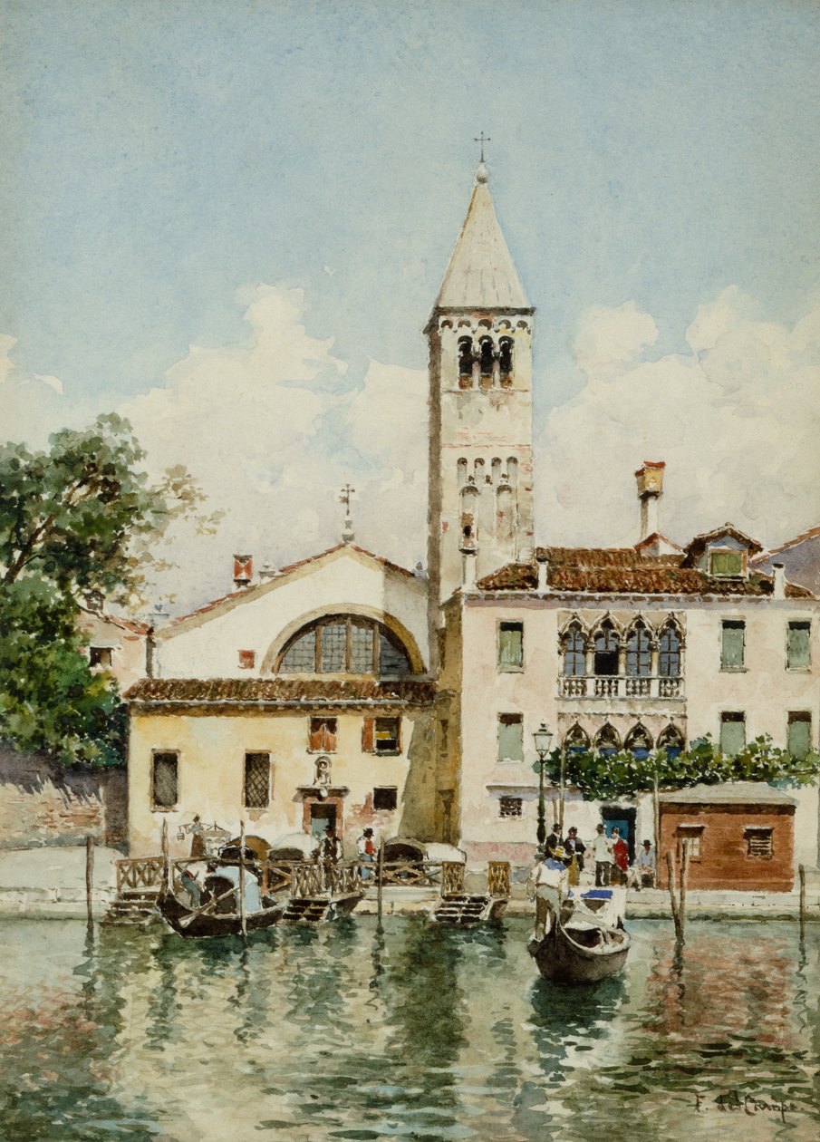San Samuele, Veneza (aguarela) de Federico del Campo