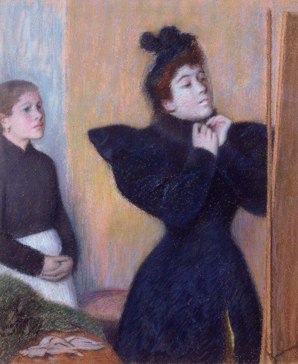 Preparando-se para To Out, 1894 (pastel) de Federigo Zandomeneghi