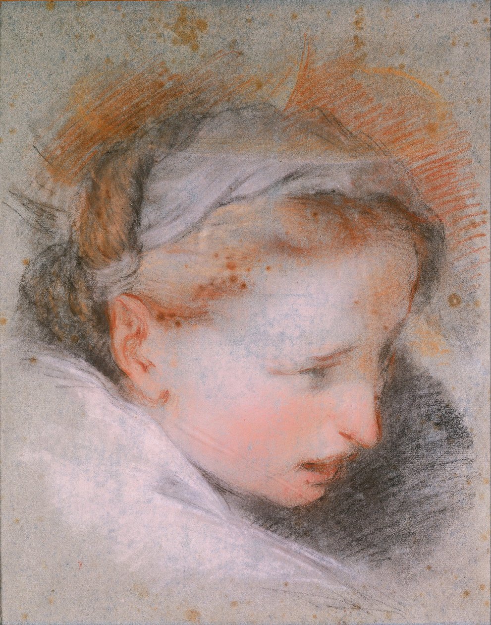 Cabeça de uma mulher, 1568-1569 de Federigo Barocci