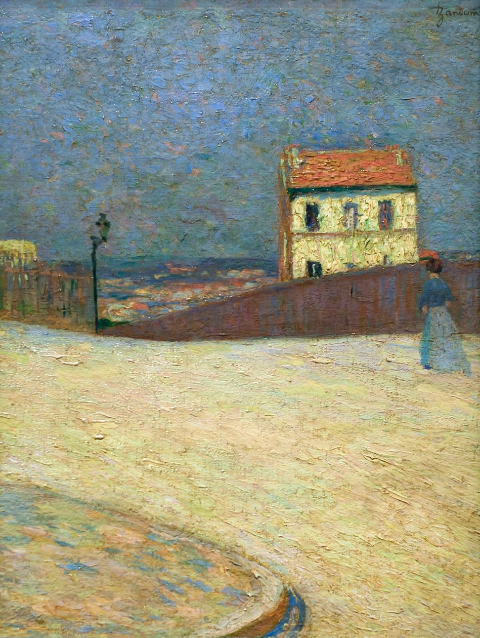 Pequena casa em Montmartre, cerca de 1875 (óleo sobre tela) de Federigo Zandomeneghi