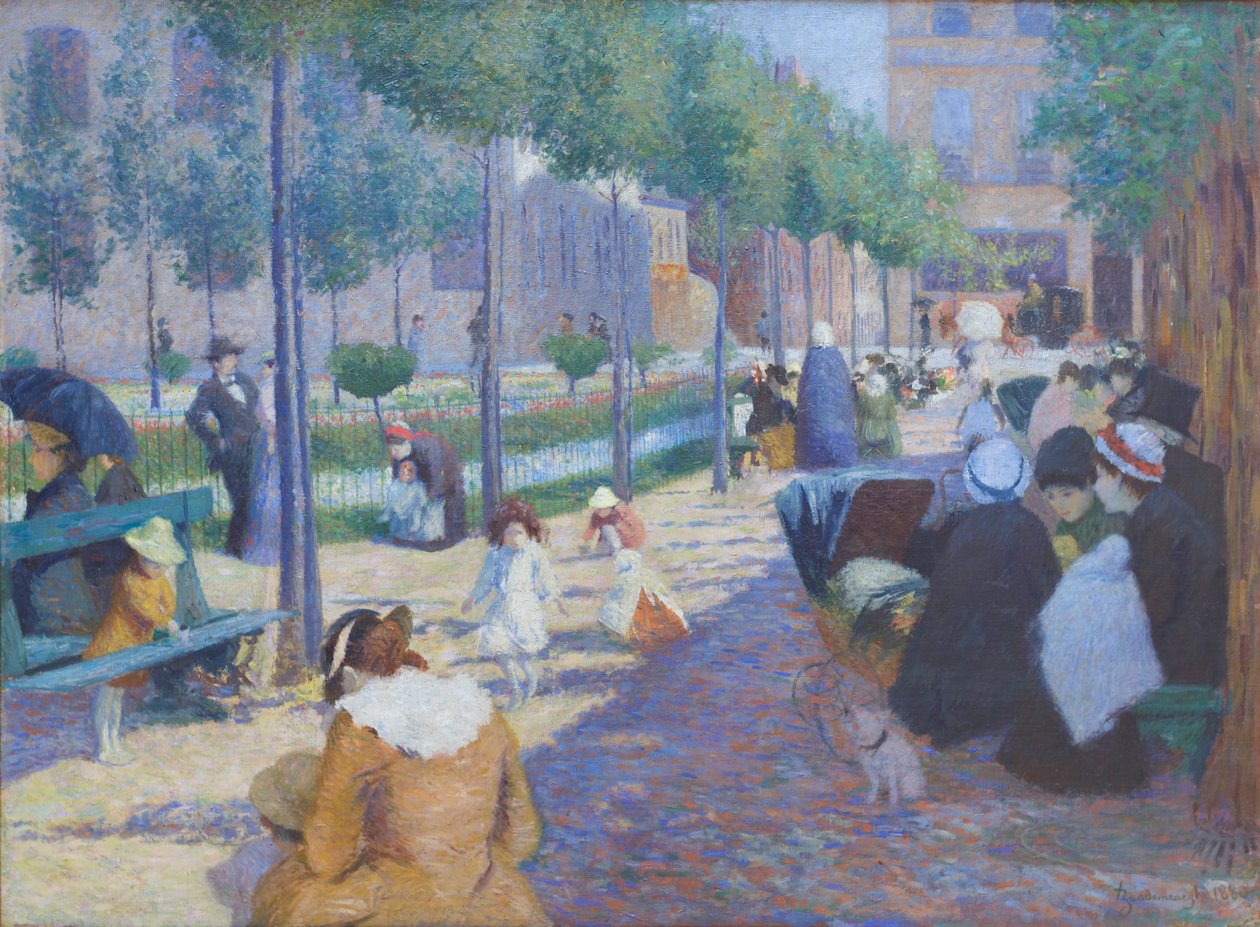 Vista da Praça de Antuérpia em Paris de Federigo Zandomeneghi