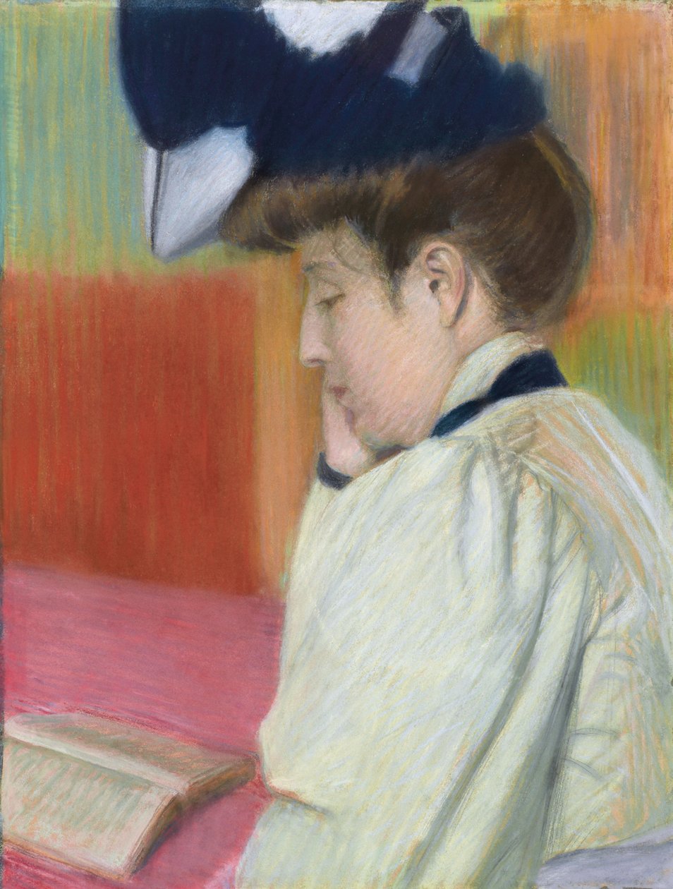 Leitura de mulher; Mulher lendo, c. 1890 de Federigo Zandomeneghi