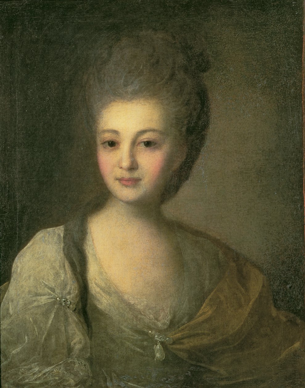Retrato de Aleksandra P. Struyskaya (1754-1840) 1772 de Fedor Stepanovich Rokotov