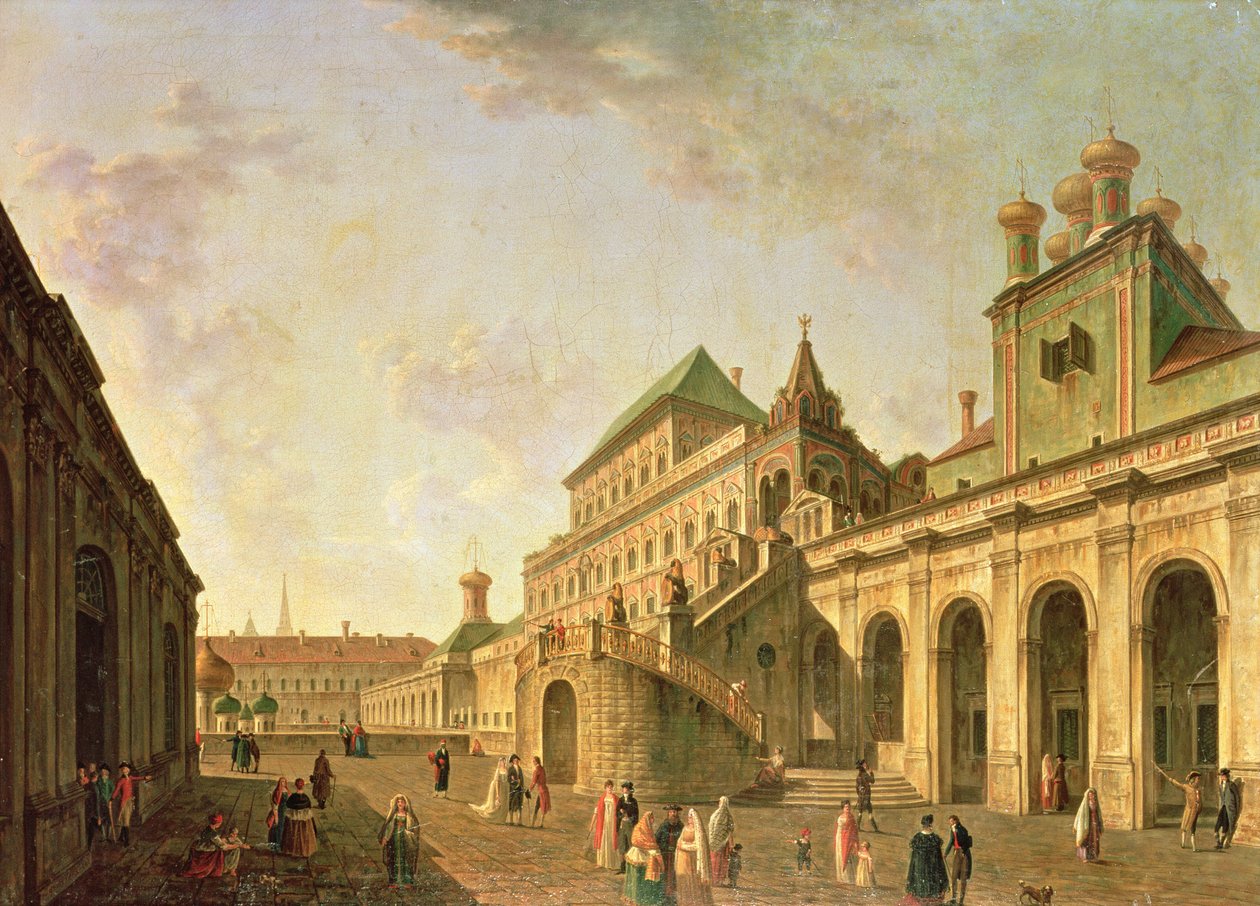 O terreno do Boyar no Kremlin de Moscou, 1801 de Fedor Yakovlevich Alekseev