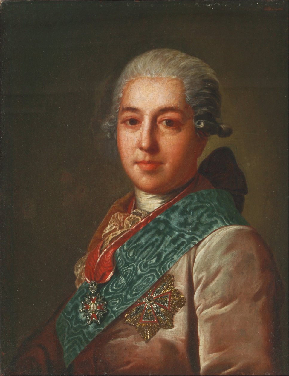 Retrato do conde Mikhail Mikhaylovich Golitsyn 1731-1806, 1774 de Fedor Stepanovich Rokotov