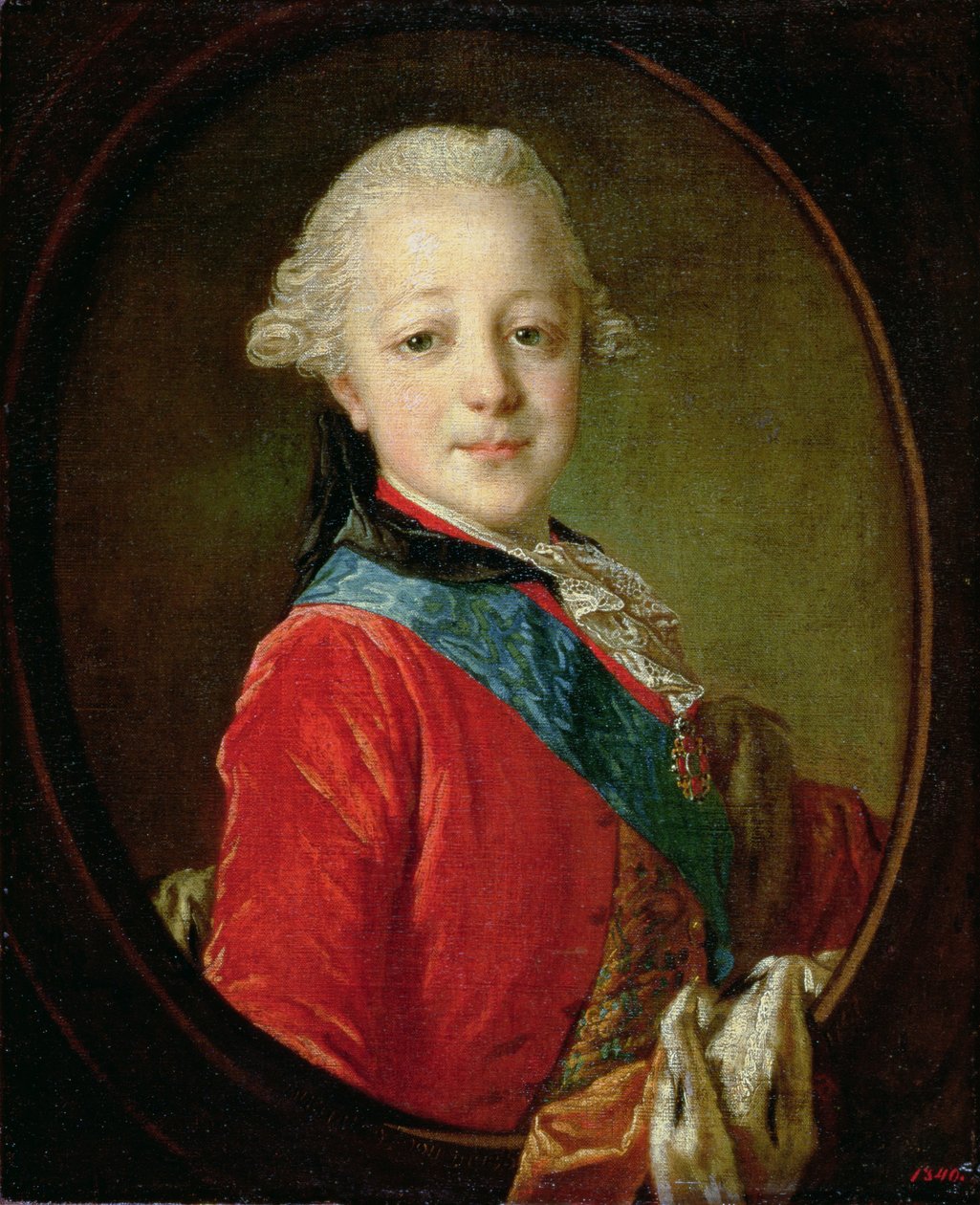 Retrato de Pavel Petrovich (1754-1801) 1761 de Fedor Stepanovich Rokotov