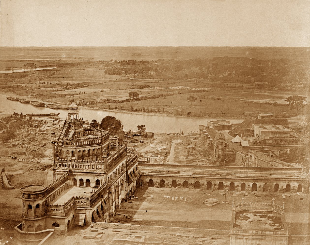 Panorama de MachiBoran, Lucknow de Felice Beato