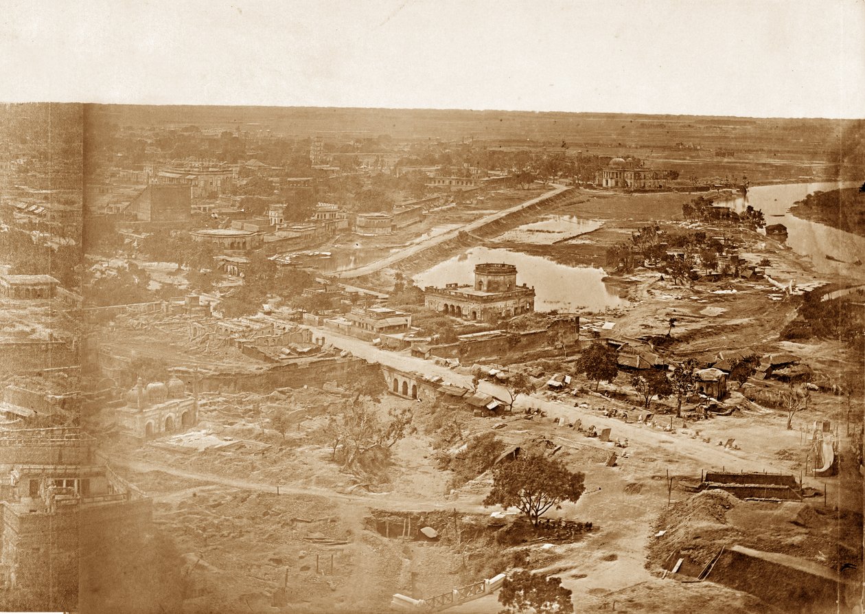 Panorama de MachiBoran, Lucknow de Felice Beato