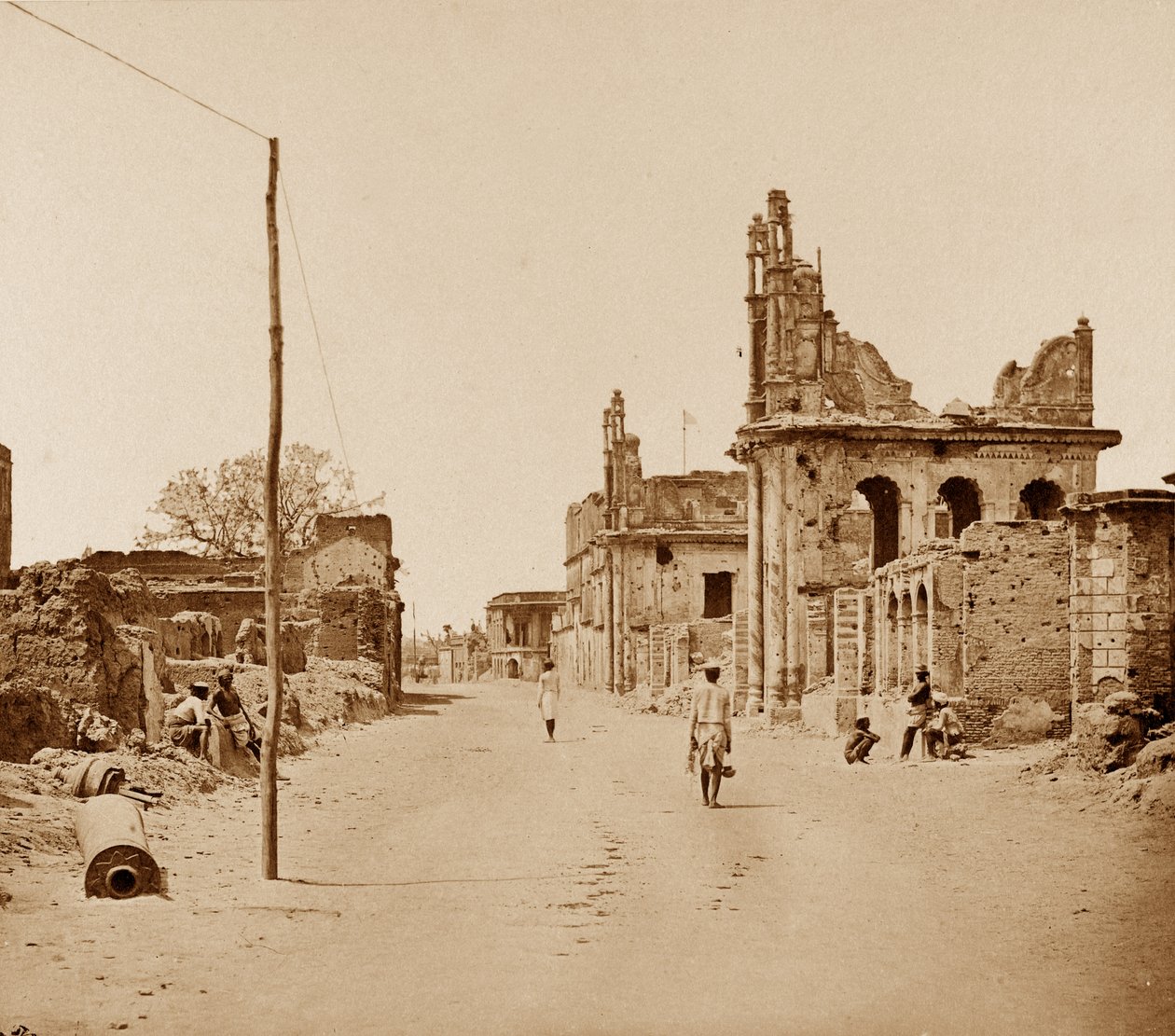 A estrada de Cawnpore, Lucknow de Felice Beato
