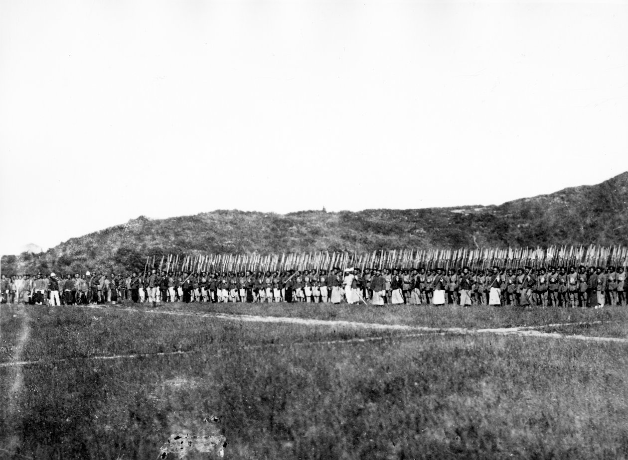 O exército sempre vitorioso, c.1863 de Felice Beato