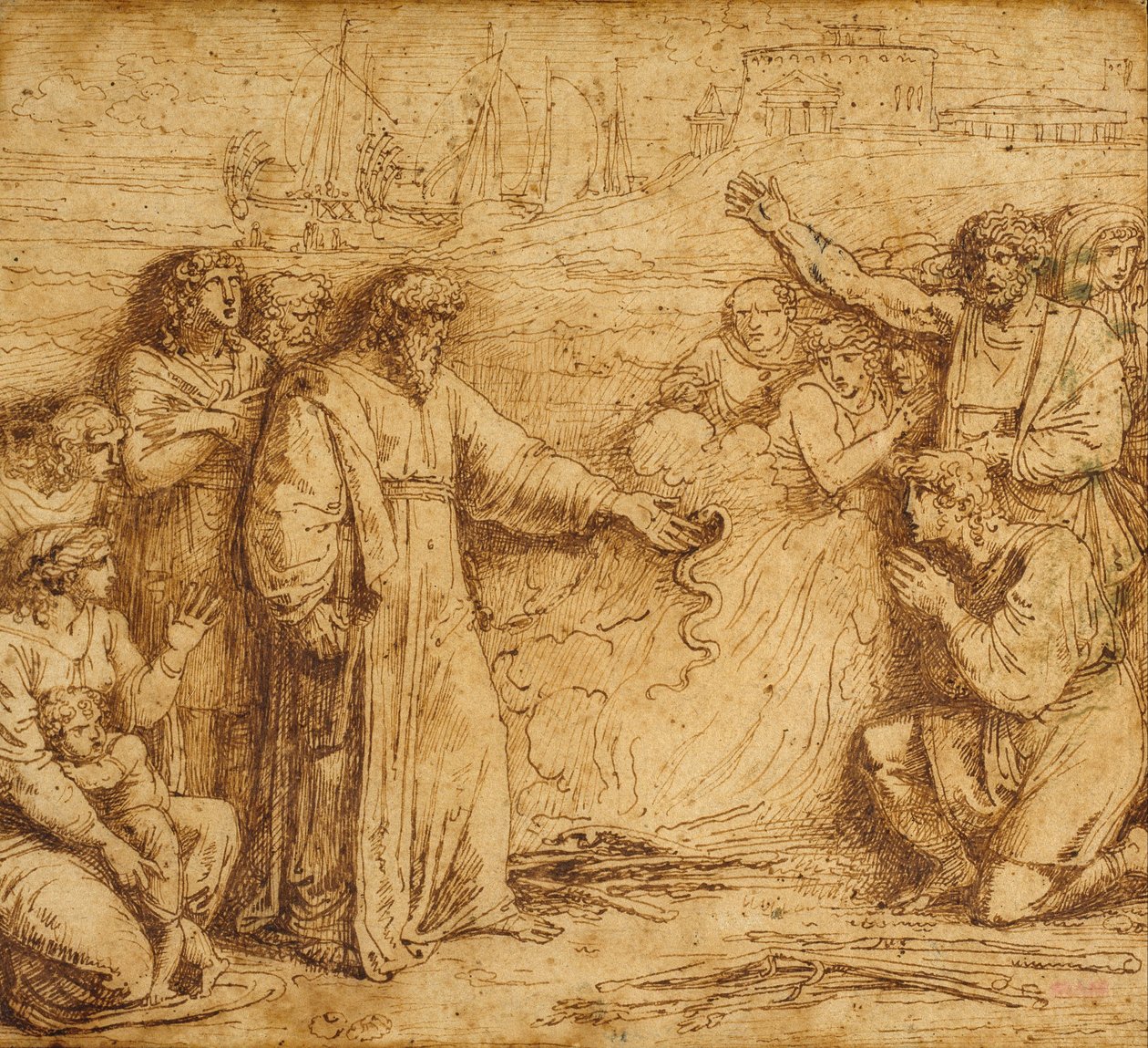 Milagre de São Paulo de Felice Giani