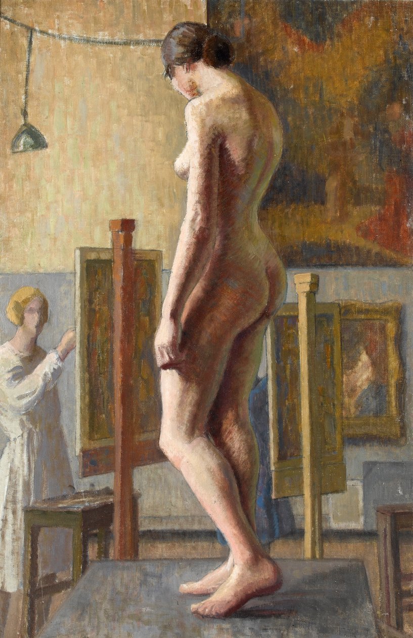 A aula de arte, década de 1920 de Felice Lieven Bauwens