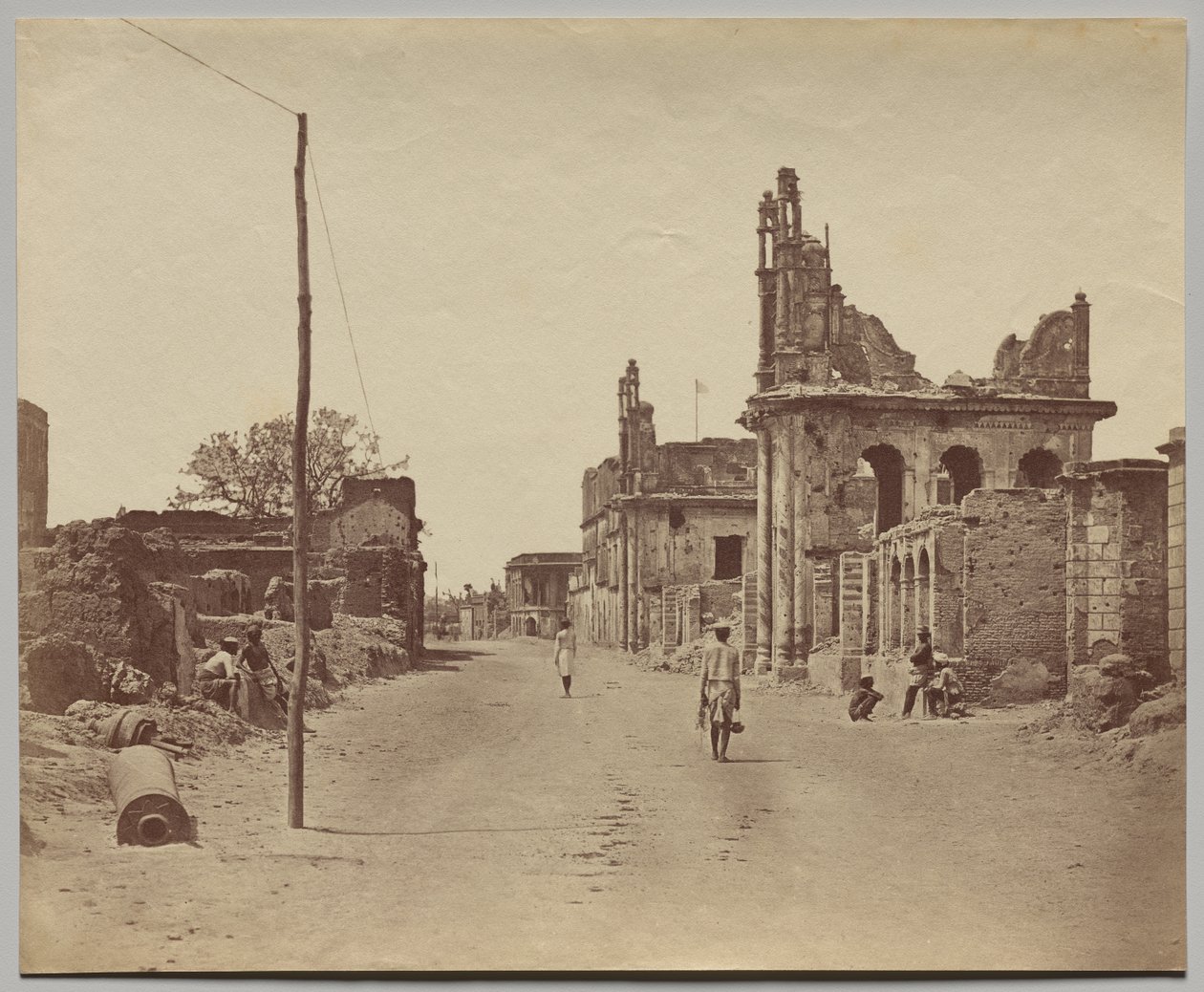 A Estrada Cawnpore em Lucknow de Felice A. Beato