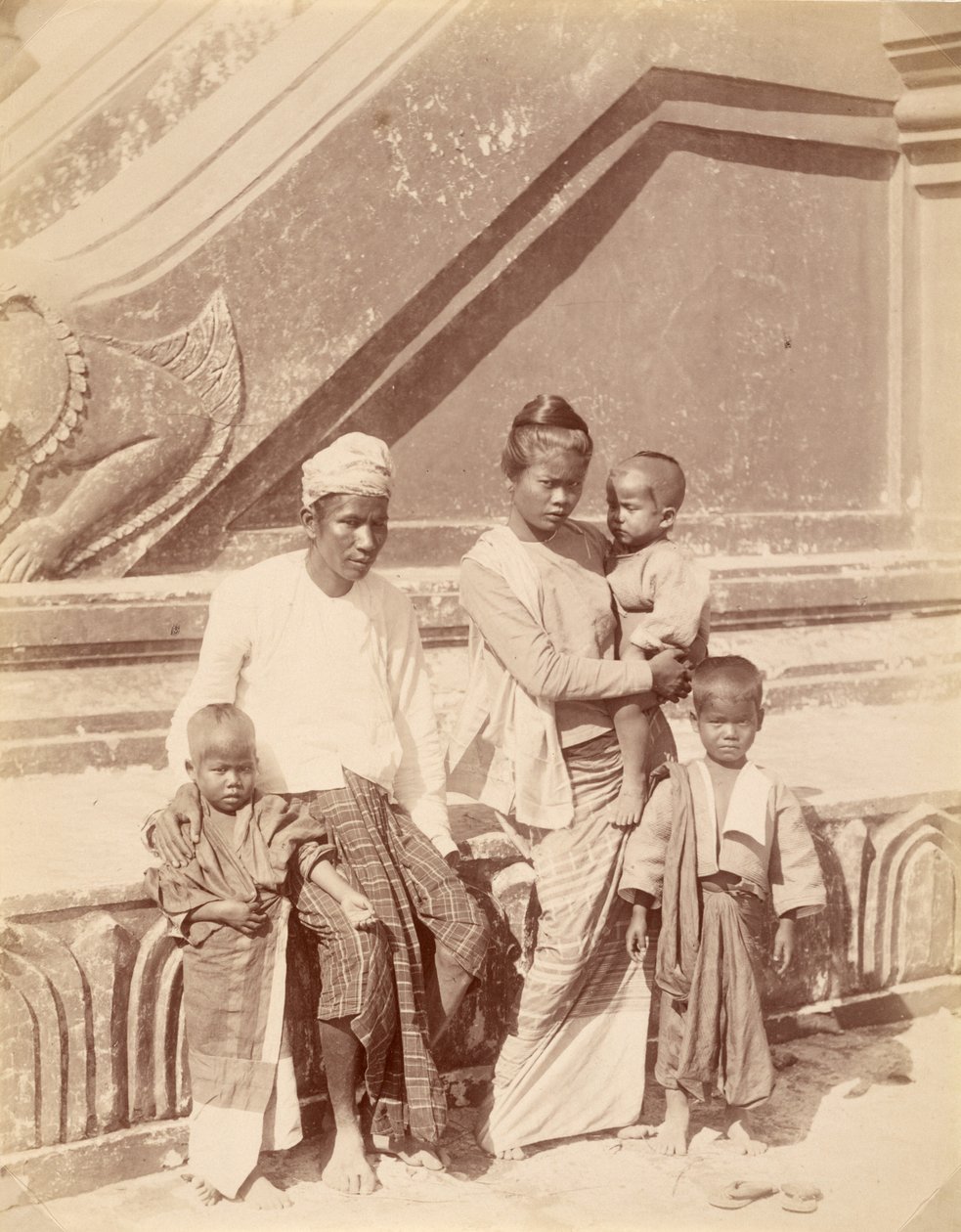 Família birmanesa de Felice Beato