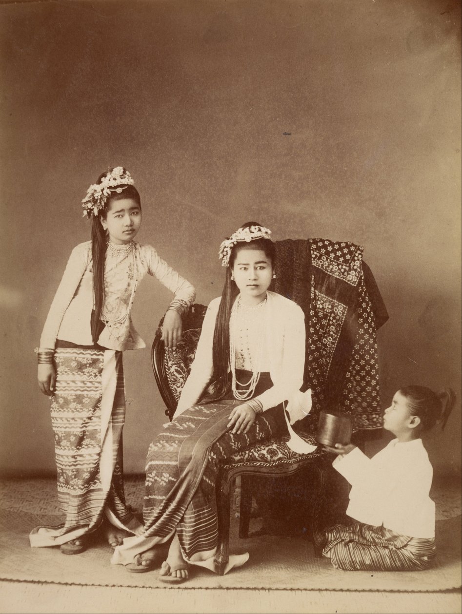 Princesas birmanesas de Felice Beato