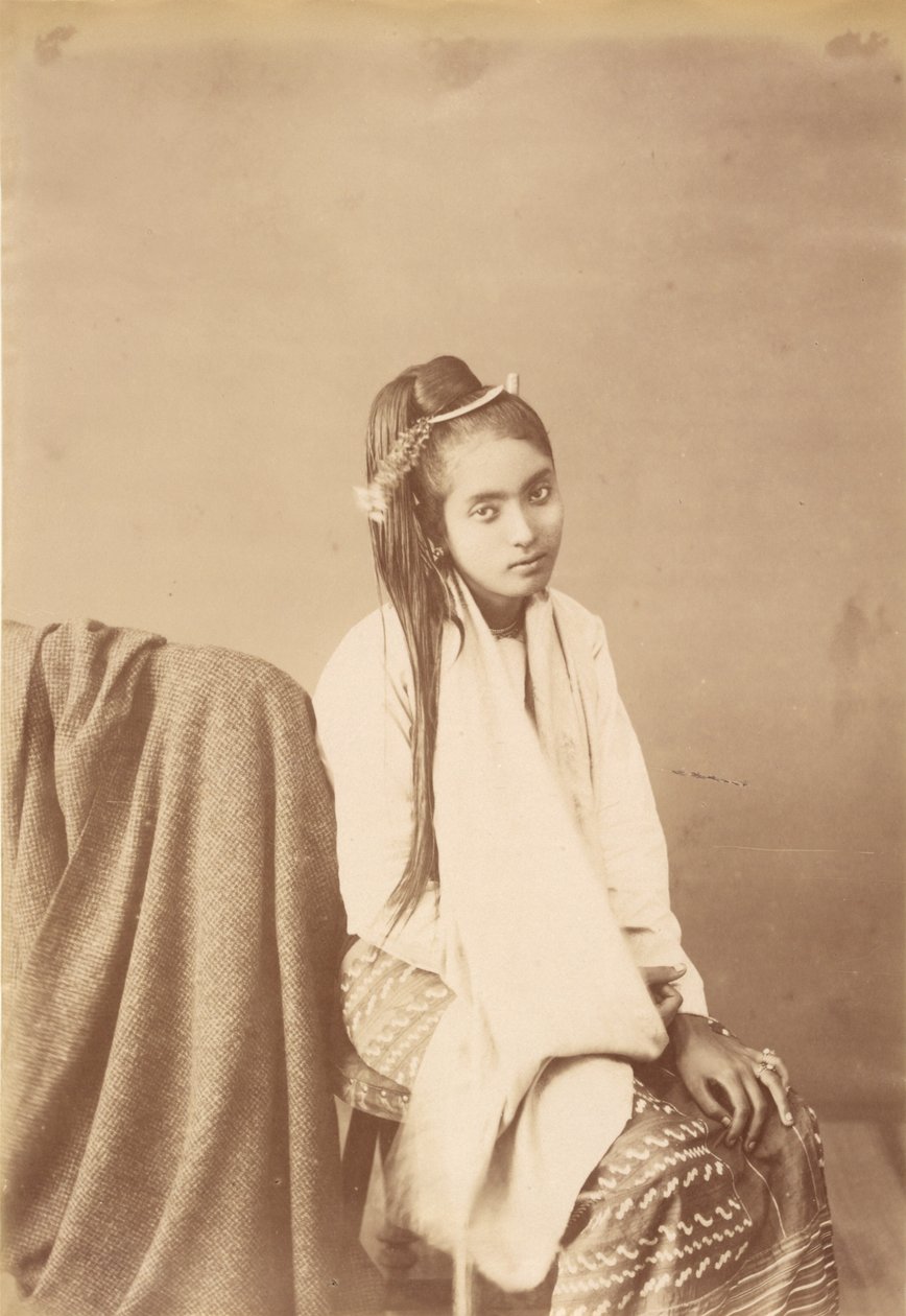 Babá de seda tipo birmanês de Felice Beato