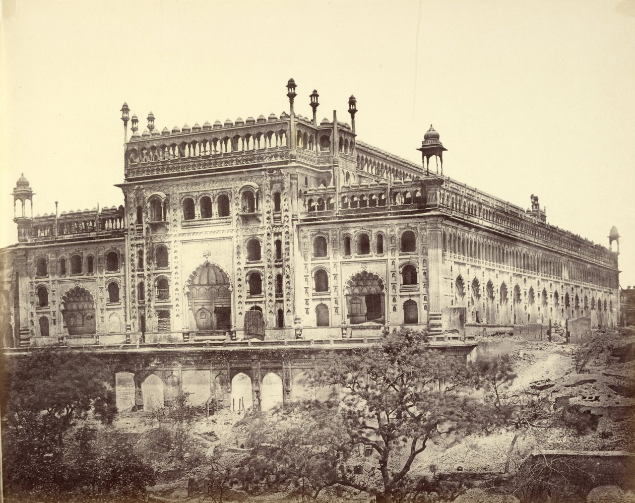 Exterior da Imambara de Asaf-ud-Daula, ou Tumba de Felice Beato
