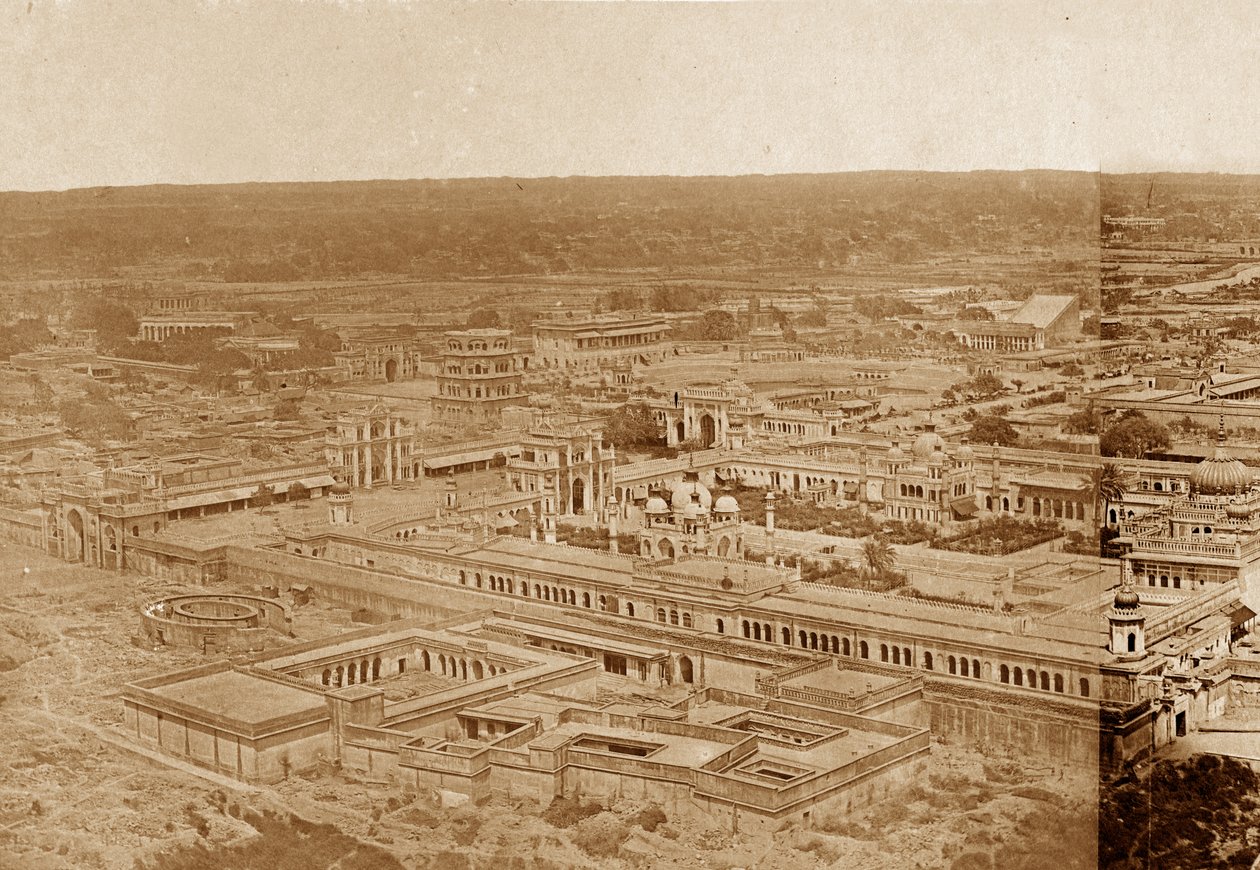 Vista geral do Husainabad e sua vizinhança de Felice Beato