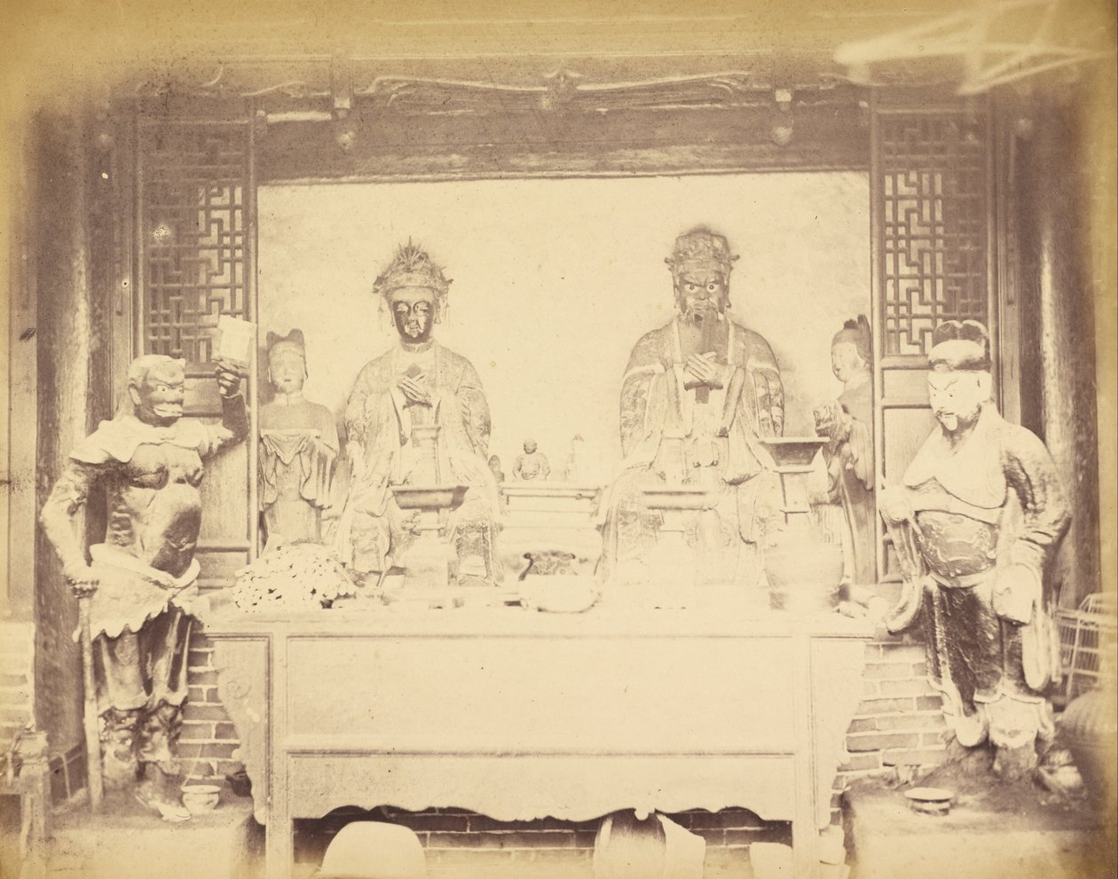 Casa Sede, 1ª Divisão, Pehtang, China, 1 de agosto de 1860 de Felice Beato