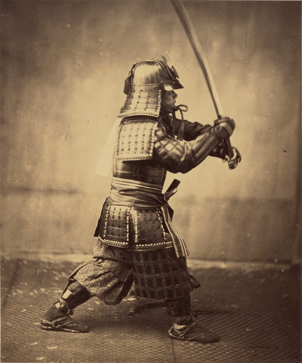 [Guerreiro japonês em armadura] de Felice Beato